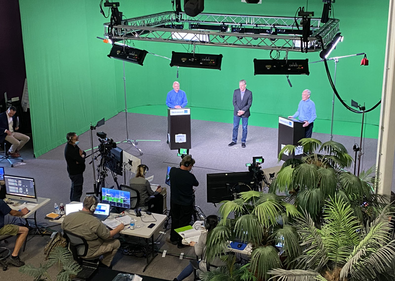 live-production Studio B in live streaming