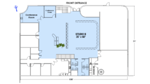 Studio B Floor Plan