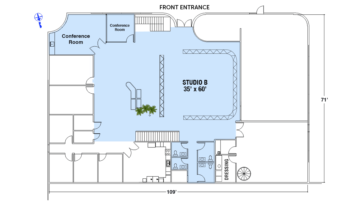 Studio B Floor Plan